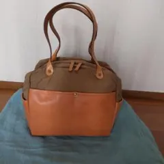 box21ナイロン レザー トートバッグ