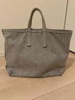グレー 布製 トートバッグ