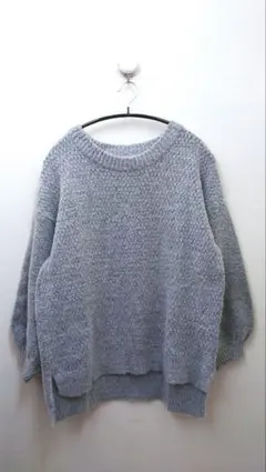 薄手 ニットセーター グレー　Ｍ