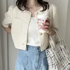 NICE CLAUP ツイードジャケットのサムネイル