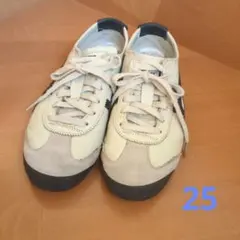 オニツカタイガーOnitsuka Tiger　25センチ ホワイト/ネイビー