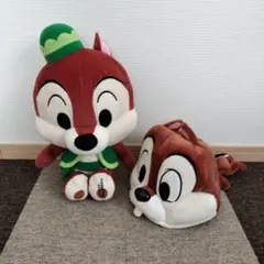 ディズニー　チップ　ぬいぐるみ＆かぶりもの　セット