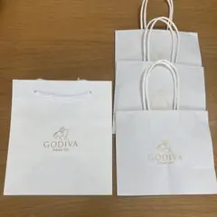 【新品未使用】ゴディバGODIVAショップ袋 4枚セット紙袋