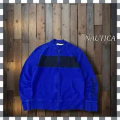 NAUTICA ノーティカ 刺繍ロゴ トラックジャケット フルジップスウェットS