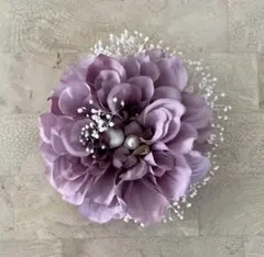 コサージュ/12 ラベンダー　ハンドメイド　卒業式　入学式　セレモニー
