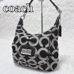 極美品 y2k 00s COACH ホーボー シグネチャー ワンショルダーバッグ