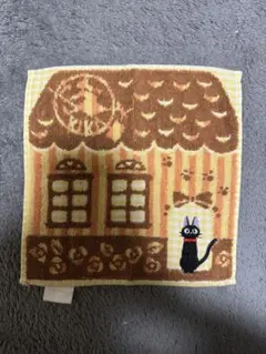 猫と家のデザインタオル