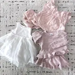 baby GAP ワンピース　セットアップ　6-12m 3着セット