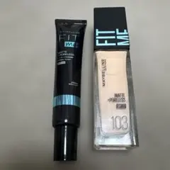 MAYBELLINE FITMEプライマー 01 &リキッドファンデ R 103のサムネイル