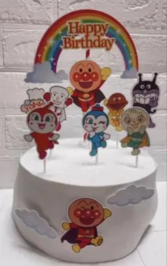 アンパンマン 誕生日ケーキトッパー キャラクターグッズ 子供 お祝い イベント