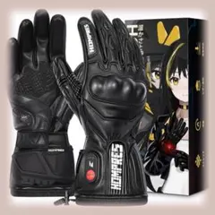 ★HOMPRES 2025年版 電熱グローブ 新品　HOMR01A L-Size Hompres 2025年 電熱グローブ 全体PU革電熱グローブ 11.1V両面全体発熱