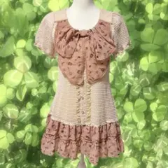 コルセット風ビスチェブラウス くすみピンク 姫系 姫ギャル - メルカリ