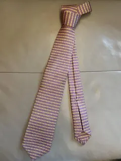 【美品】BVLGARI（ブルガリ）ネクタイ シルク100% イエロー×パープル