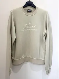 《DIESEL》ディーゼル刺繍ロゴ スウェットトレーナー S 美品