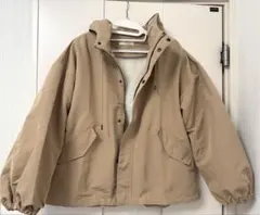 INGNI イング　ライナー付き　ボリューム　マウンテン　パーカー　ベージュ　M