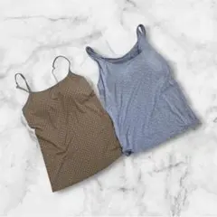 UNIQLO エアリズム　XL　ブラトップ　ドット柄　2点 ユニクロ