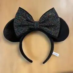 ミニー 耳ビーズ付きリボンカチューシャ