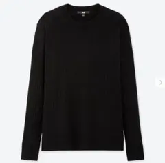 ユニクロ　メリノブレンドリブクルーネックセーター　大きいサイズ