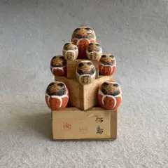 【縁起物・レトロ】松島／升乗りダルマ（高さ11cm）