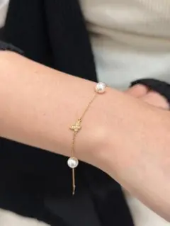 ✨新品✨K18刻印 アコヤパール ネックレス＆ブレスレット セット 