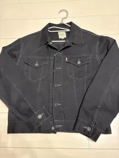 JUNGLE STORM　デニムジャケット　Gジャン　短丈　ブラックデニム