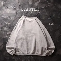 STARTER トレーナー 無地　ソリッド　刺繍　グレー