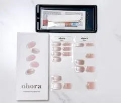 オホーラ ネイルシール N Shy Rose 17枚