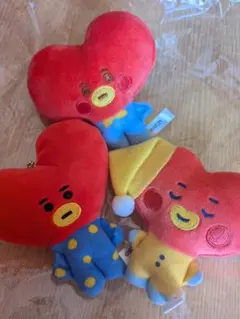 BT21 tata v タタ　フワフワマスコット　３種セット