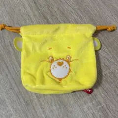 ケアベア　ふわふわフェイス巾着