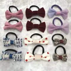 8. ヘアゴム　リボン　ヘアアクセサリー　ハンドメイド　まとめ売り　子供