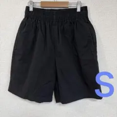 ジーユー　GU シェフショーツパンツ　ショートパンツ ハーフパンツ ブラック　Ｓのサムネイル
