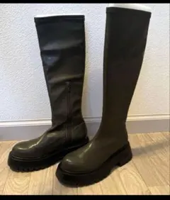 MOUSSY（マウジー）　STRETCHED LONGブーツ 未使用　Mサイズ