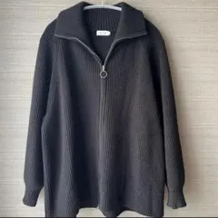 LEPSIM ダブルジップカーディガン ニット