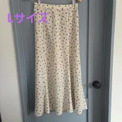 GU 花柄フレアスカート