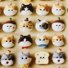 ❣️【限定】可愛いニャンコ柄 綿100%シーチング生地　110x100cm