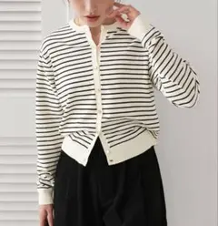 titivate カシミヤタッチニットガーデン　ボーダー