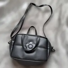 マリークワント　MARY QUANT 黒×ピンク　ショルダーバッグ　2way