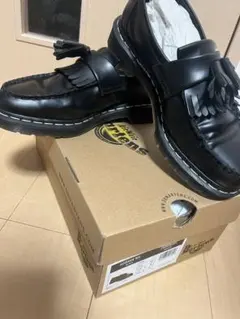 Dr. Martens タッセルローファー ブラック　白ステッチ日本限定カラー