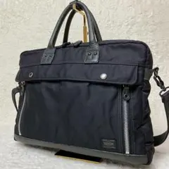 PORTER 2WAY ブリーフケース 黒 A4収納 ビジネスバッグ ポーター