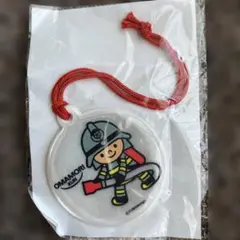 OMAMORI KUN 消防士 リフレクター キーホルダー
