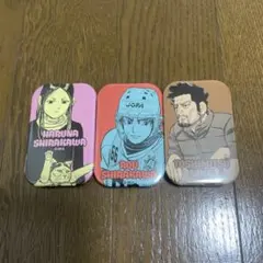 ドッグスレッド缶バッジコレクション(スタンド付き)第一弾　ロウ、春名、二瓶