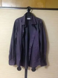 LANVIN ランバン 大人色気シャツ パープル羽織 カーディガン代わりのサムネイル