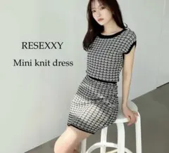 RESEXXY ツイード調ミニニット ワンピース