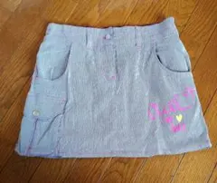 ストライプ キュロットスカート★ゴルフウェア