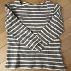 無印良品 長袖ボーダーカットソー 110cm