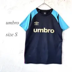 umbro 半袖ウェア Sサイズ 黒/青 サッカー スポーツ 1409