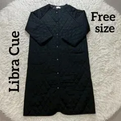 Libra Cue ノーカラー　ロングコート　サイズFree