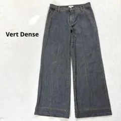 【ヴェールダンス】M ワイドレッグデニム ジーンズ　ダークグレー