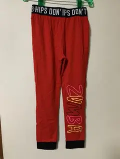ZUMBA トレーニングパンツ レッド　Sサイズ