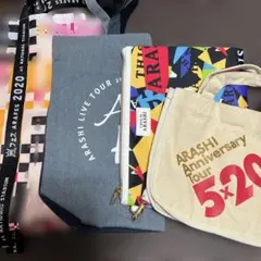 嵐　トートバッグ　ショッピングバッグ　ポーチ　ミニトートバッグ　4点セット